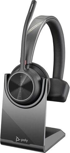 Poly - Voyager 4310 UC Wireless Headset (Plantronics) - Single-Ear Headset w/Mic - Connect to PC/Mac via USB-C Bluetooth Adapter, Cell Phone via Bluetooth - Works with Teams (Certified), Zoom & More in Saudi Arabia