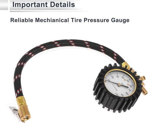 1 PC مقياس ضغط الإطارات العالمي 0-100 PSI 2.56inch مقياس الضغط الرقمي مع الأكمام التروس إطار هواء PSI Meter لشاحنة سيارات الدفع الرباعي للدراجات النارية in Kuwait