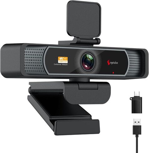 1080P Computer Camera with Microphone,Web Camera with Wide Angle for Conferencing/Online Teaching/Meeting,Low-Light Correction and Manual Focus Webcam for PC/Laptop/Desktop in Kuwait