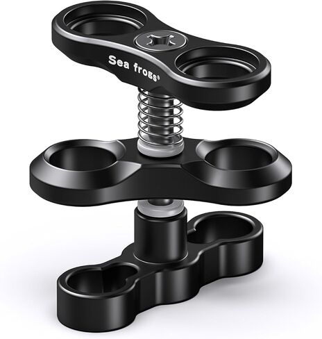 Sea frogs Aluminum Alloy Clamp Ball Joint Bracket Arm Two Section Holder Diving Essential Accessory Light Combination Fixed Clamp CP-2 in Saudi Arabia