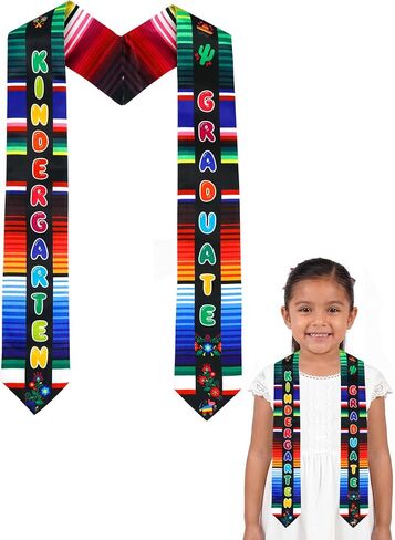 GraduatePro Mexican Preschool Kindergarten Graduation Stole, Class of 2025 Graduation Sash, Graduation Gifts for Child in Saudi Arabia