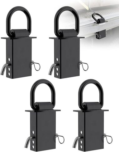 Stake Pocket D Ring 5/8" 4-Pack — 18,000 lb / 5,400 lb WLL Heavy-Duty Removable D-Ring Tie-Down Anchors with Hitch Pin for Utility Trailers & Flatbed Trucks in Saudi Arabia
