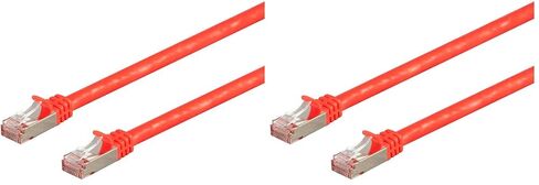 Monoprice Cat7 Ethernet Patch Cable - 25 feet - Blue | Flexboot RJ45 Stranded 600Mhz  S/FTP CMX Pure Bare Copper Wire 26AWG - Entegrade Series in Kuwait
