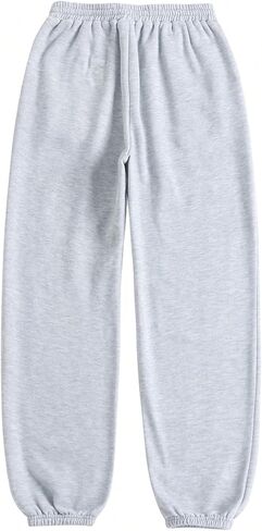 GORGLITTER Women's Elastic Bottom Sweatpants High Waist Stretch Loose Casual Lounge Athletic Joggers with Pockets in Saudi Arabia