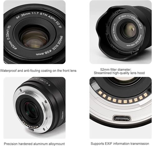 VILTROX 23mm f/1.4 F1.4 E Lens Large Aperture STM APS-C Auto Focus Lens for Sony E-Mount Camera A7 A7R A7C A7II A7RII A7SIII A7III A7RIII A7RIV A9 A6600 A6500 A6400 A6300 A6100 A6000 A5100 in Saudi Arabia