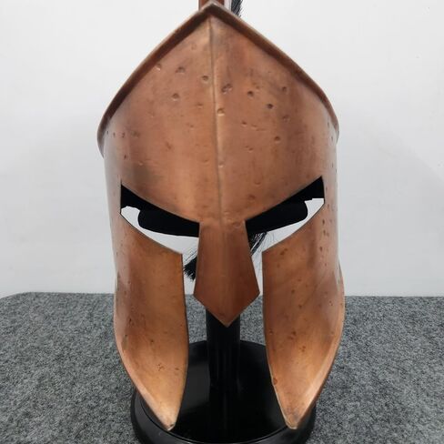 خوذة سبارتان 300 نسخة طبق الأصل من خوذة الملك ليونيداس من العصور الوسطى اليونانية مع حامل عرض مجاني in Kuwait
