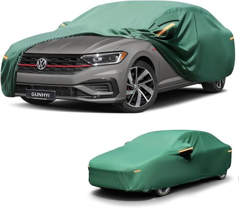 Car Cover Custom Fit Toyota Avalon (1994-2025) Waterproof All-Weather, 16-Layer Heavy Duty Full Exterior Cover with Vents, Spare Windproof Straps & Towel, Winter Snow/Ice/Rain Protection. in Saudi Arabia