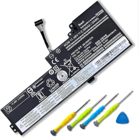 ASODI 02DL009 L18M3P74 SB10K97647 51Wh بطارية كمبيوتر محمول متوافقة مع Lenovo ThinkPad T490 T495 P43S T14 P14s Gen 1st 2nd Series L18C3P71 L18C3P72 L18M3P73 L18L3P73 L18M4P73 L18M4P74 in Kuwait
