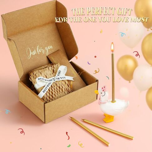 PHD CAKE Silly Goose Cake Candle Holders with Birthday Candles Pink Silly Goose Birthday Party Supplies Mini Cute Cake Topper Stand Candlestick for Party Celebration in Saudi Arabia