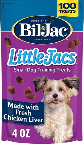 Bil-Jac Little Jacs Small Dog Training Treats - Soft Chicken Liver Dog Treats for Puppy Rewards - Real Chicken, No Fillers, 10oz Resealable Double Zipper Pouch (2-Pack) in Saudi Arabia