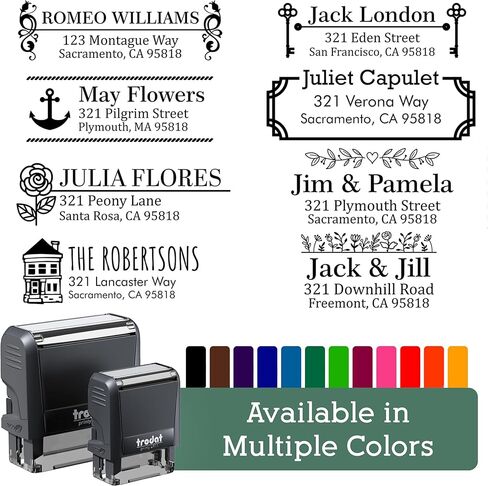 Fillable Self-Inking Address Stamp Return - Rubber Stamper - Clear Image Every Time, Made in USA-2-3/4 Inch in Saudi Arabia