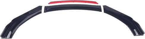 CAREONLINE Universal 4-Stage Front Bumper Fixed Front Lip Chin Spoiler Splitter Fit for Most Cars (Black Head) Gloss Black in Saudi Arabia