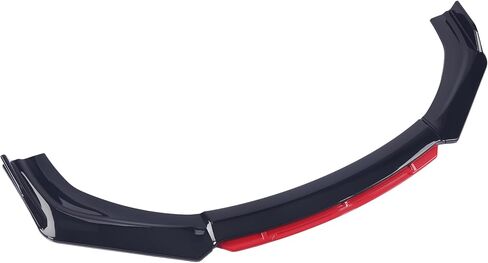 CAREONLINE Universal 4-Stage Front Bumper Fixed Front Lip Chin Spoiler Splitter Fit for Most Cars (Black Head) Gloss Black in Saudi Arabia