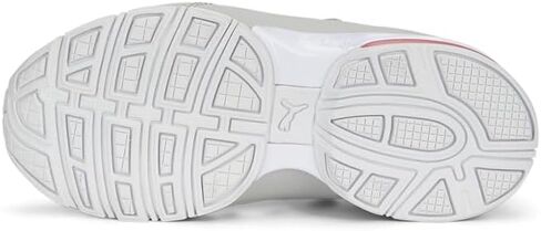 PUMA Kids Girls Axelion Mesh Lace Up Sneakers Shoes Casual - Grey in Saudi Arabia