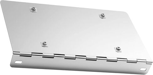 Pelopy 2 Pcs No Drill Stainless Steel Universal License Plate Mount with Hinge Screw Accessories, License Bracket Holder, Durable Car Tag Holder for Pickup Truck Trailer Semi Trailers, Classic Cars in Saudi Arabia