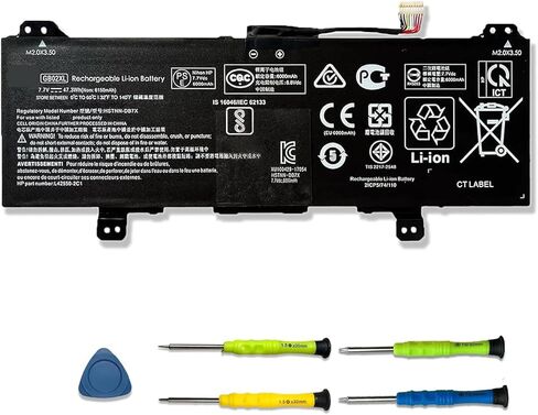 استبدال بطارية الكمبيوتر المحمول SUNNEAR TT03XL لجهاز HP EliteBook 755 850 G5، 850 G6، ZBook 15U G5 G6 Series 932824-1C1 932824-2C1 932824-421 933322-855 HSN-113C-5 HSN-I13C-5 HSTNN-DB8K HSTNN-LB8H HSTNN - UB7T in Saudi Arabia