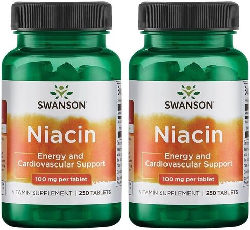 Swanson Niacin (B3) Cardio Health Support Carbohydrate Metabolism 500 Milligrams 250 Capsules in Saudi Arabia