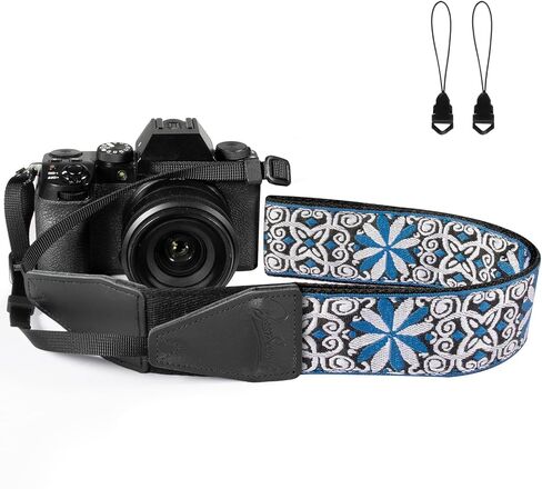 حزام كاميرا دولفي، أحزمة كتف ورقبة منسوجة من قماش الجاكار مقاس 2 بوصة لجميع كاميرات DSLR والمصورين الرجال والنساء in Kuwait