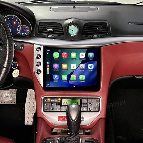 راديو سيارة Aoonav 10 بوصة Android تم ترقيته لسيارة Maserati GT GranTurismo 2007-2017 مشغل الوسائط المتعددة GPS والملاحة Carplay WiFi 4G وحدة استبدال مستقبل ستيريو تلقائي (4G 64GB Carplay) in Kuwait