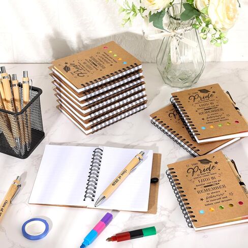 24 Sets Graduation Inspirational Gifts Bulk Motivational Notebooks Journal with Pens Graduate Mini Notebooks Ballpoint Pen Class of 2026 Gifts for College Students Teacher School Favors in Saudi Arabia