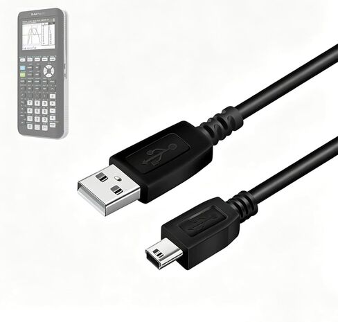 TI-84 Plus CE Charger for Texas Instruments TI84 Graphing Calculator | TI 84 Plus CE Color Charging Cord, TI-Nspire CX II CX CAS TI-83 TI-89 Graphing Calculator Date Charger Cable-3.3FT in Kuwait