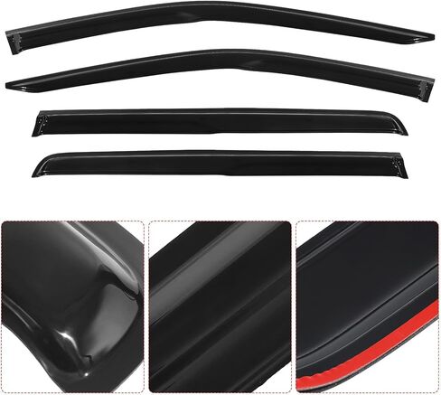 Window Visors Fit for Chevrolet 2002-2006 Avalanche/Rain Guard Shade Deflector Window Visors 4pcs/Sun Vent Shields Deflectors in Saudi Arabia
