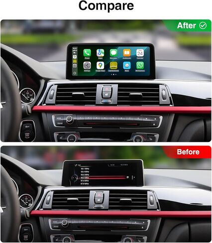 10.25 بوصة IPS شاشة تعمل باللمس سيارة ستيريو لاسلكي CarPlay Wireless Andriod Auto لسلسلة BMW1&2 مع نظام NBT، بلوتوث 4.0، مستقبل الوسائط المتعددة، راديو السيارة SWC مع موسيقى USB HD تشغيل الفيديو in Saudi Arabia