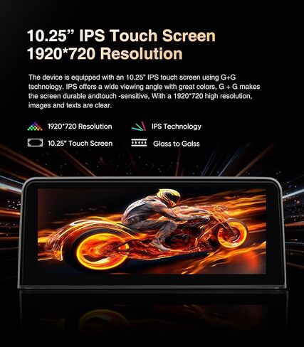 10.25 بوصة IPS شاشة تعمل باللمس سيارة ستيريو لاسلكي CarPlay Wireless Andriod Auto لسلسلة BMW1&2 مع نظام NBT، بلوتوث 4.0، مستقبل الوسائط المتعددة، راديو السيارة SWC مع موسيقى USB HD تشغيل الفيديو in Saudi Arabia
