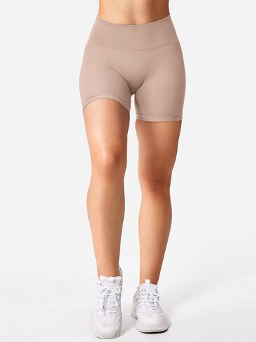 Professional Women Workout Shorts 3.6" Scrunch Shorts Seamless High Waisted Contour Gym Yoga Biker Shorts in Saudi Arabia