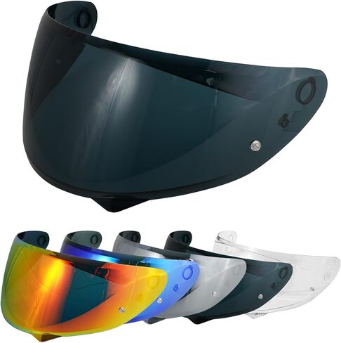 VCOROS HJ-34P Helmet Visor - HJ-34P Helemt Shield Visor Tinted C10 Helmet Visor Face Shield for HJ-34P C10 (Black) in Saudi Arabia