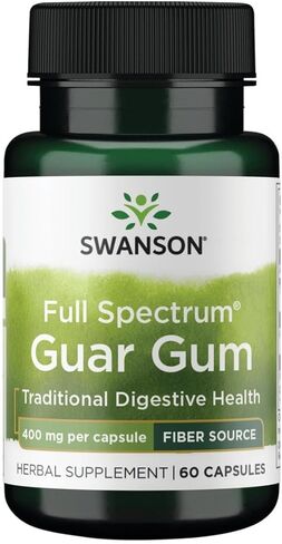 Swanson Full Spectrum Guar Gum 400 Milligrams 60 Capsules in Saudi Arabia
