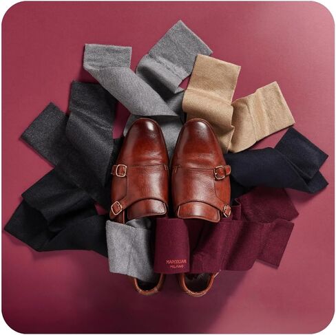 Marcoliani Milano Mens Dress Socks - Plain Dress Colors| Mousse of Modal in Saudi Arabia