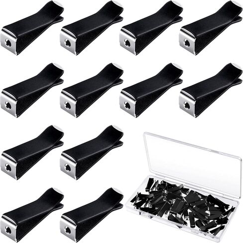 Frienda 60 Pieces Square Head Car Vent Clips Air Freshener Car Outlet Perfume Auto Air Conditioner Clips with 2 Storage Boxes for Office Home Auto(9 mm,Black) in Kuwait