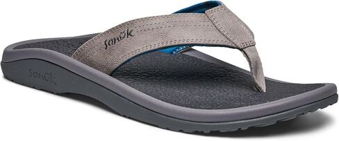 Sanuk On the Rocks Men's Beach Sandals | Flip Flops for Men | Quick Dry Flip-Flop Slides | Supportive & Lightweight | Arch Support Footbed in Saudi Arabia