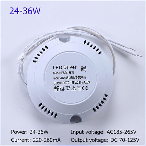 1PCS LED Driver AC Input 165-265V 240mA Powers Supply Lighting Transformer for LED Ceiling Light Lamp 8-24W 24-36W(8-24W) in Saudi Arabia