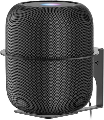 حامل جداري لمكبر الصوت شديد التحمل لجهاز Homepod 1 وHomepod 2 مع غطاء مقاوم للغبار لحامل الحائط Homepod - دعامة تثبيت معدنية على الحائط لجهاز Homepod الجيل الأول والثاني سهلة التركيب، أبيض in Kuwait