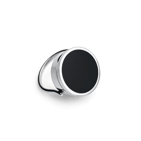Black Onyx Lip Balm Ring in 14K Gold in Saudi Arabia