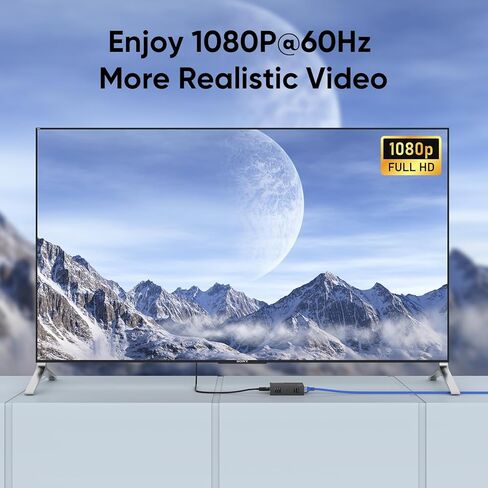 موزع وصلة HDMI AAO 1x2، يدعم الترا اتش دي ام اي 1080P @60Hz و3D بصري، 2 قناة نقل 165ft (50m) أكثر من CAT5e/CAT6/CAT7، مع 2 حلقة HDMI in Saudi Arabia
