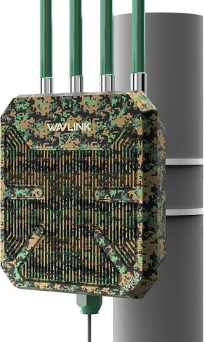WAVLINK Outdoor WiFi Extender AX1800 High Power Outdoor Weatherproof WiFi Range Extender, Long Range Outdoor WiFi Access Point with 8dBi Detachable Antenna, Passive/Active POE, Dual Band 2.4GHz+5GHz in Saudi Arabia