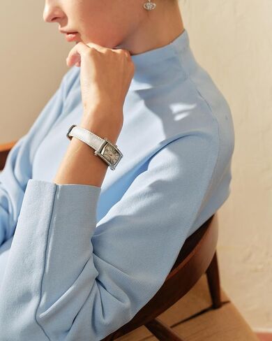 SAGA Classic Square Women's Dress Watch, with Danube Crystals, Japanese Quartz Movement, 30M Waterproof in Saudi Arabia