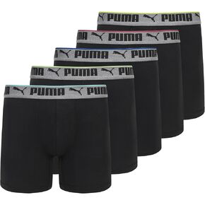 PUMA Men's 360-degree Mesh 5 Pack Boxer Briefs in Saudi Arabia