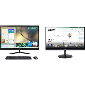 Acer Aspire C27-1700-UA91 AIO Desktop | 27" Full HD IPS Display | 12th Gen Intel Core i5-1235U | Intel Iris Xe Graphics | 16GB DDR4 | 512GB NVMe M.2 SSD | Intel Wireless Wi-Fi 6 | Windows 11 Home in Saudi Arabia