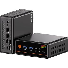 جهاز كمبيوتر صغير PELADN WI-6، Intel الجيل الثاني عشر Alder Lake- N100 (يصل إلى 3.4 جيجا هرتز)، ذاكرة وصول عشوائي DDR4 سعة 16 جيجا بايت وسعة 512 جيجا بايت M.2 PCIe SSD، كمبيوتر مكتبي يدعم شاشة عرض مزدوجة 4K/USB3.2/WiFi 4/BT5.2/Win 11 برو in Kuwait
