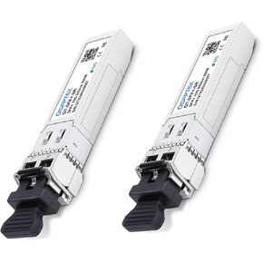 QSFPTEK 4Pack 1000BASE-LX/LH Gigabit SFP Module, 1310nm, 10km, DDM, Single-Mode LC Mini-GBIC Transceiver for Cisco GLC-LH-SMD/GLC-LX-SM-RGD, Ubiquiti UF-SM-1G, Netgear, Supermicro in Kuwait