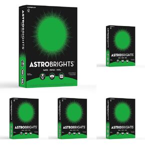 Neenah Astrobrights Color Paper, 8.5" x 11", 24 lb/89 GSM, Gamma Green, 500 Sheets (21548) in Saudi Arabia