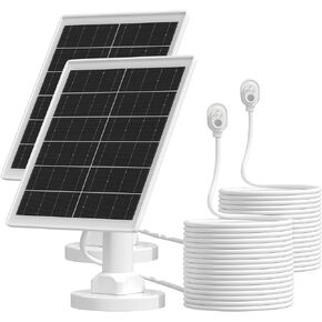 3 Pack Solar Panel Charger Compatible with Arlo Pro 5S 2K/Pro 4/3/Ultra 2/Ultra/Go 2,with 11.5ft Waterproof Magnetic Charging Cable,360° Adjustable Mount(NOT for Arlo Essential)-Black in Saudi Arabia