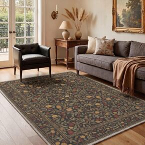 Bavni 2x6 Runner Rugs for Hallway Kitchen Bedroom，Machine Washable Non Slip Low Pile Soft Rug，Cute Floral Carpet for Girls Room Nursery Room and Kids Room or Playroom, Sky Blue Bow in Saudi Arabia