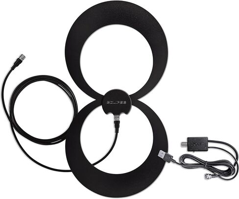 Antennas Direct ClearStream Flex Amplified Indoor TV Antenna, UHF VHF, Multi-Directional, Reversible, 50+ Mile Range – w/Jolt Switch Amplifier in Saudi Arabia