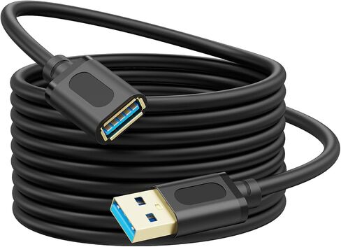 USB Extension Cable 1Ft,USB 3.0 Repeater USB Male to Female Lead with Signal Amplification Active Cord for Printers,Keyboards, Game Console, loudspeakers, scanners, displays, headsets in Saudi Arabia