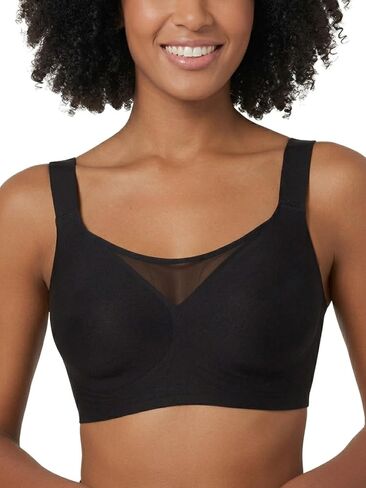 Tarbo Womens Jelly Bralette Seamless Wireless Comfortable Supportive Push Up T-Shirt Bra with V Mesh and Wide Band in Saudi Arabia